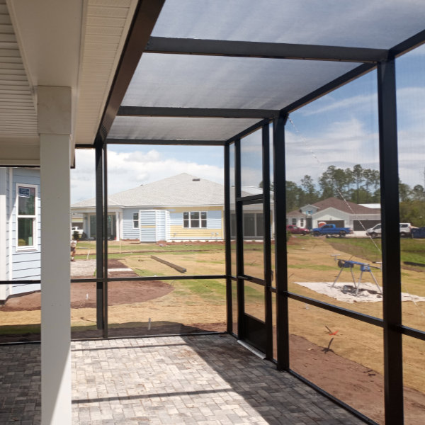 Beautiful sunroom with large windows and natural light